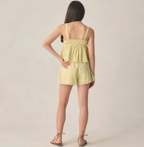 Teen Remi Shorts, Citron - Magpies Paducah