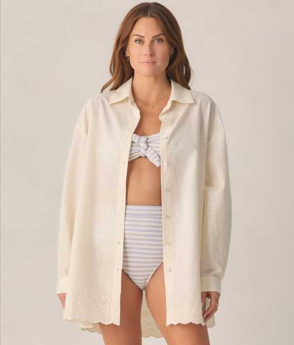 Women's Del Mar Shirt, Ivory - Magpies Paducah