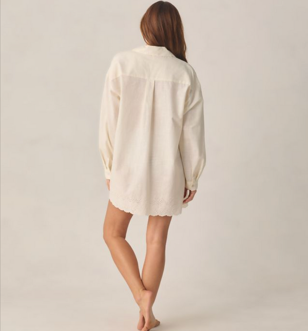 Women's Del Mar Shirt, Ivory - Magpies Paducah