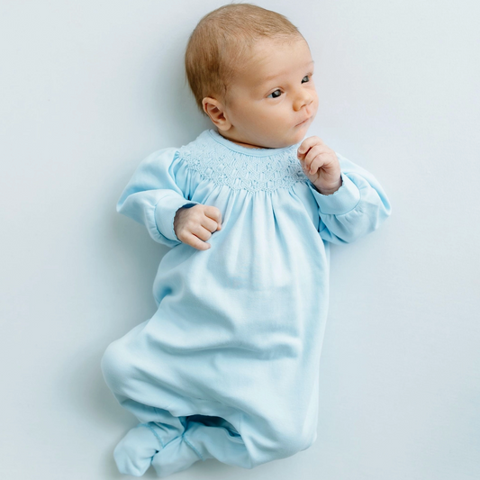 Willow & Walker's Bishop Footie, Light Blue - Magpies Paducah