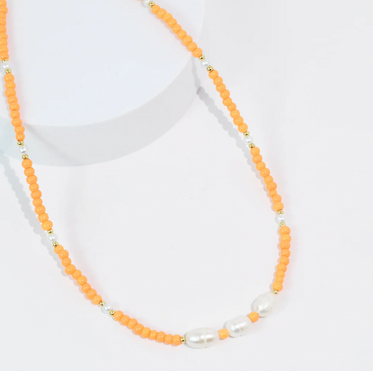 Sugar Coast Necklace, Orange - Magpies Paducah