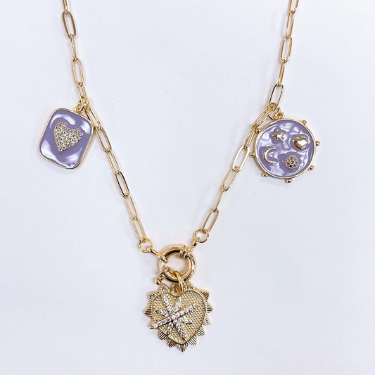 Ava Lavender Necklace - Magpies Paducah