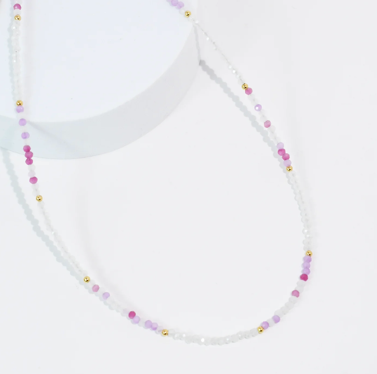 Amalfi Breeze Necklace, Light Pink - Magpies Paducah