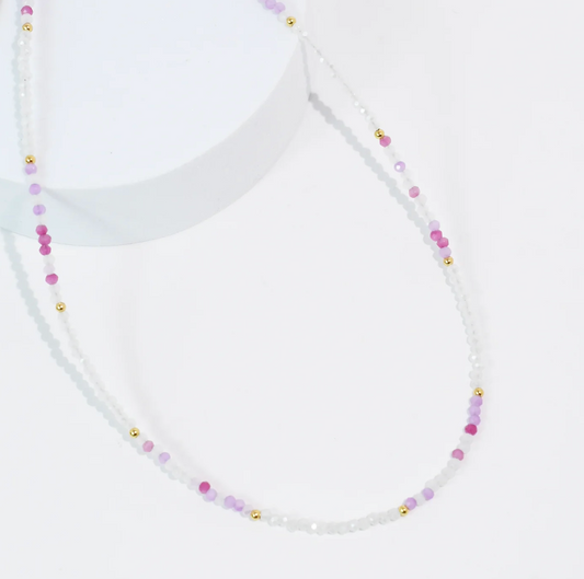 Amalfi Breeze Necklace, Light Pink - Magpies Paducah