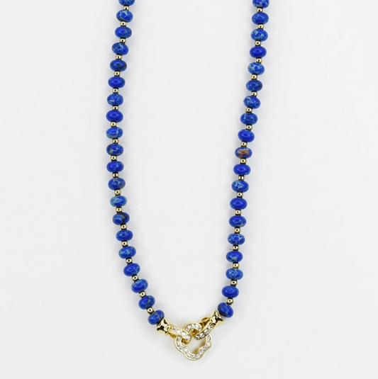 Just What You Need Gemstone Necklace, Blue - Magpies Paducah