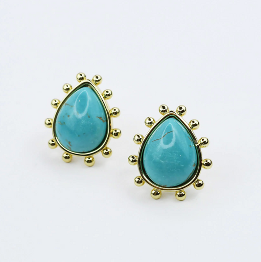 Golden Sunburst Studs - Magpies Paducah