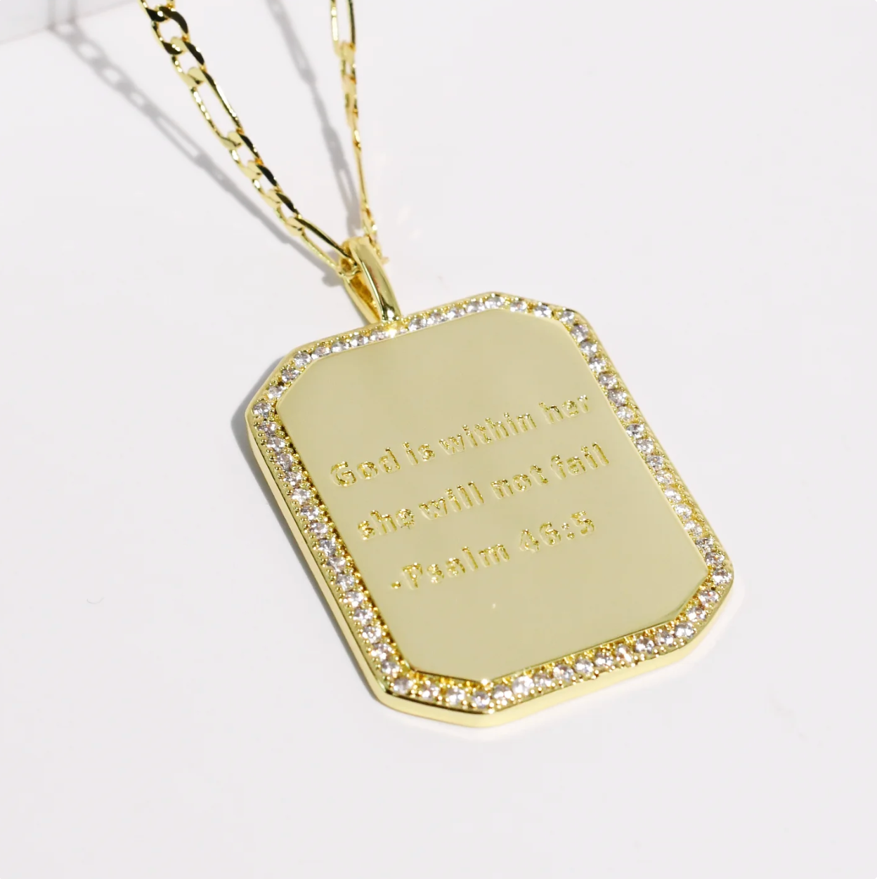 Psalm 46:5 Gold Necklace - Magpies Paducah