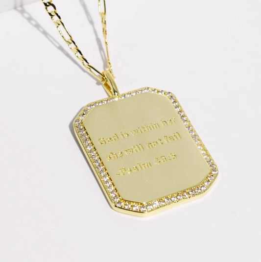 Psalm 46:5 Gold Necklace - Magpies Paducah