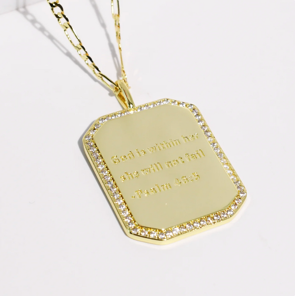 Psalm 46:5 Gold Necklace - Magpies Paducah