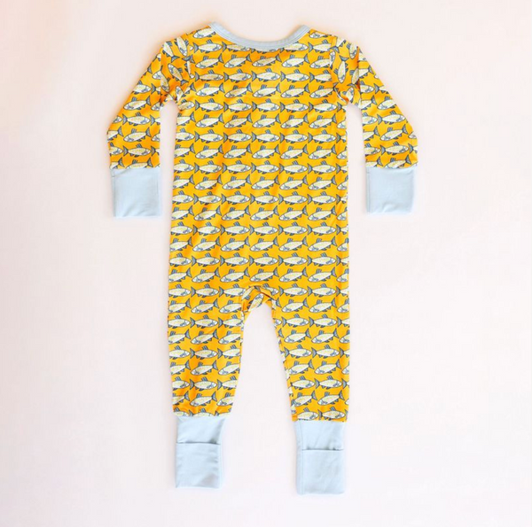 Zipper Romper, Amalfi Fish - Magpies Paducah
