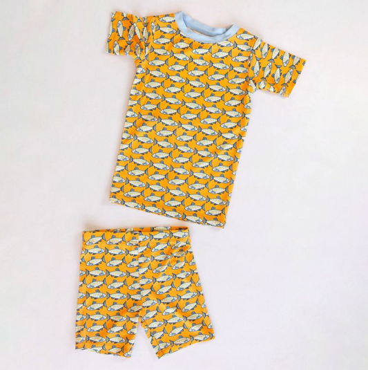 Loungewear Set, Amalfi Fish - Magpies Paducah