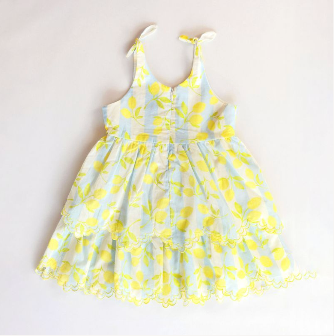 Finley Dress, Blue Lemons - Magpies Paducah