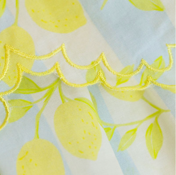 Finley Dress, Blue Lemons - Magpies Paducah