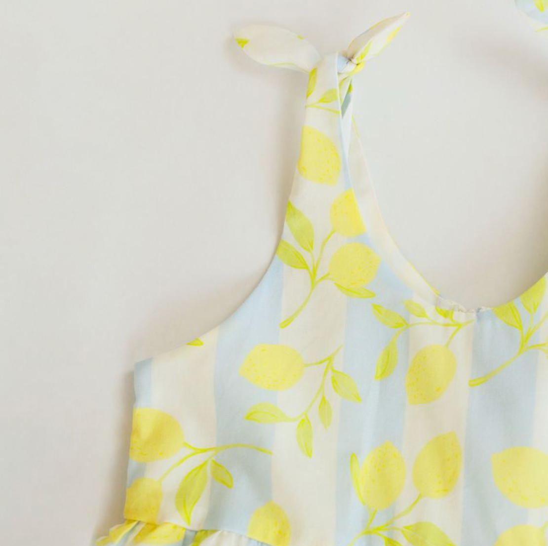 Finley Dress, Blue Lemons - Magpies Paducah