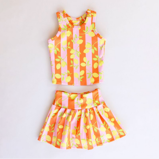 Sporty Sarah Set, Pink Lemons - Magpies Paducah