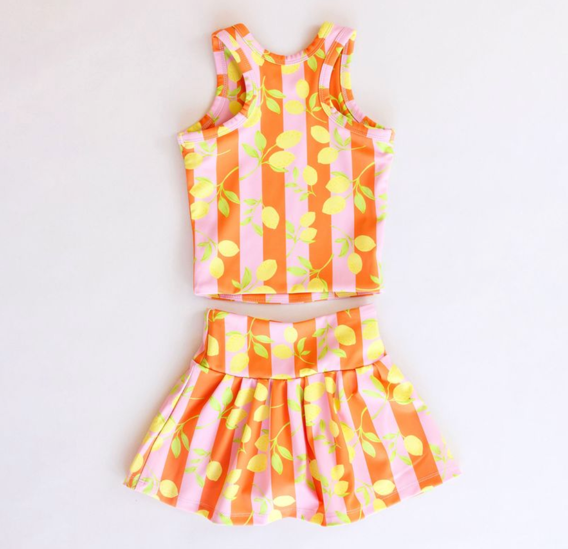 Sporty Sarah Set, Pink Lemons - Magpies Paducah