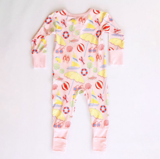 Zipper Romper, Beach Days - Magpies Paducah