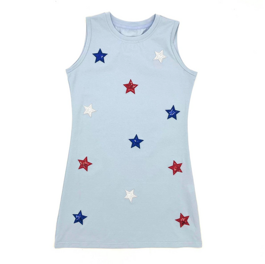 USA Sequin Patch Dress - Magpies Paducah