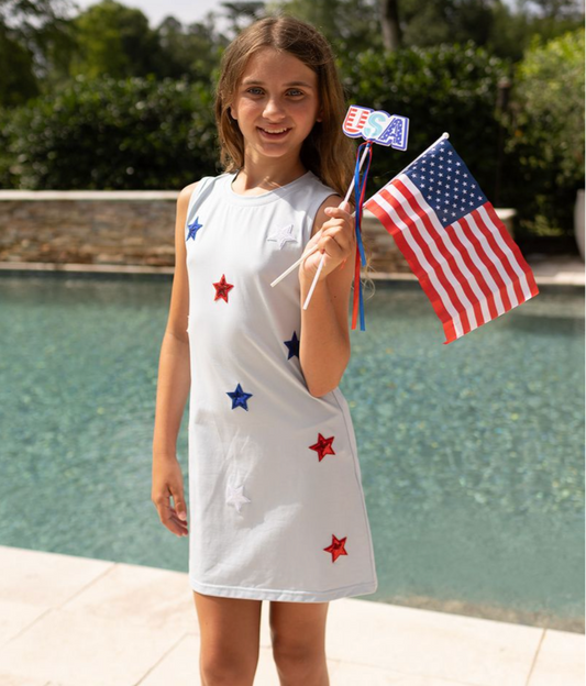USA Sequin Patch Dress - Magpies Paducah