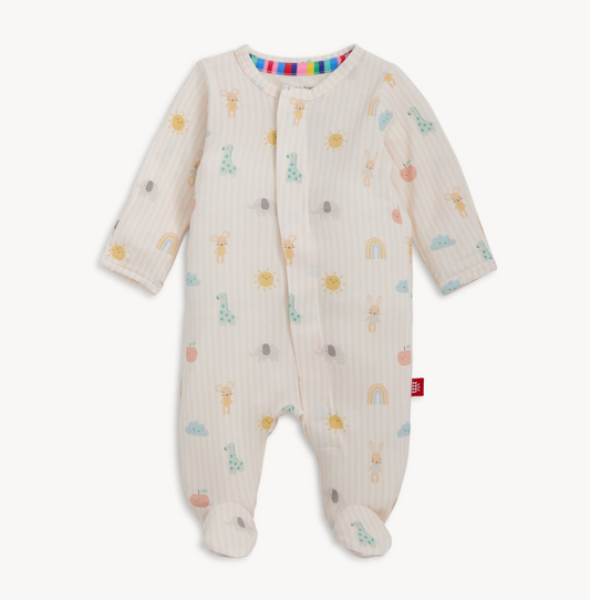 Modal Footie, Pink Lullaby Sky - Magpies Paducah