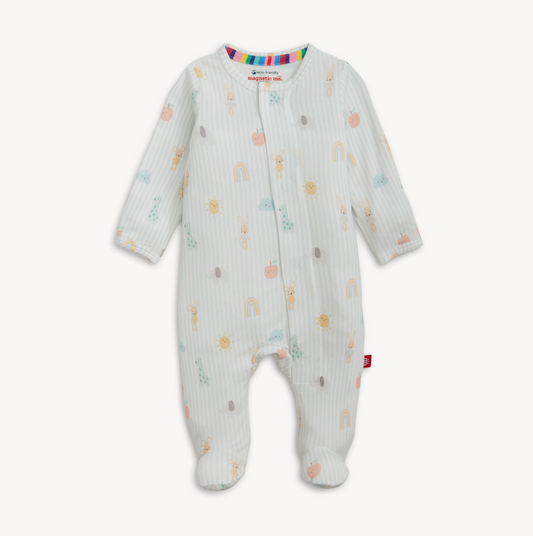 Modal Footie, Blue Lullaby Sky - Magpies Paducah