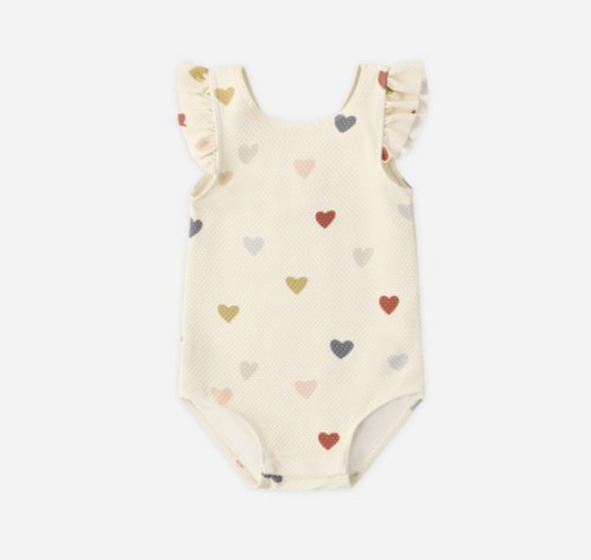 Scoopback One Piece, Confetti Hearts - Magpies Paducah