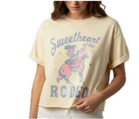 Rodeo Sweetheart Cropped Tee - Magpies Paducah