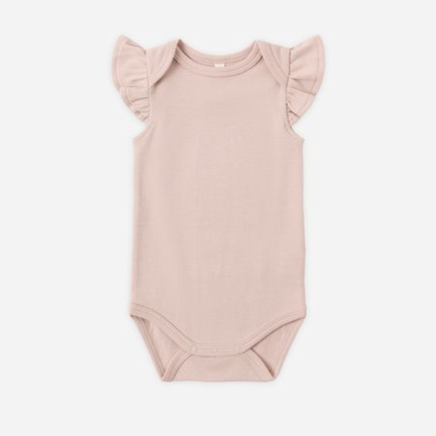 Flutter Sleeve Bodysuit, Blush - Magpies Paducah