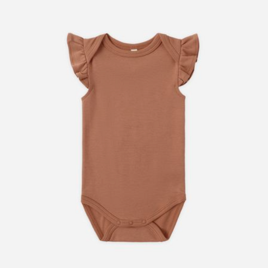 Flutter Sleeve Bodysuit, Poppy - Magpies Paducah