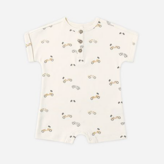 Short Sleeve One Piece, Race Car - Magpies Paducah