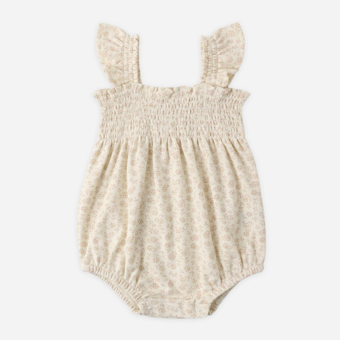 Smocked Ruffle Sleeve Romper, Ditsy - Magpies Paducah