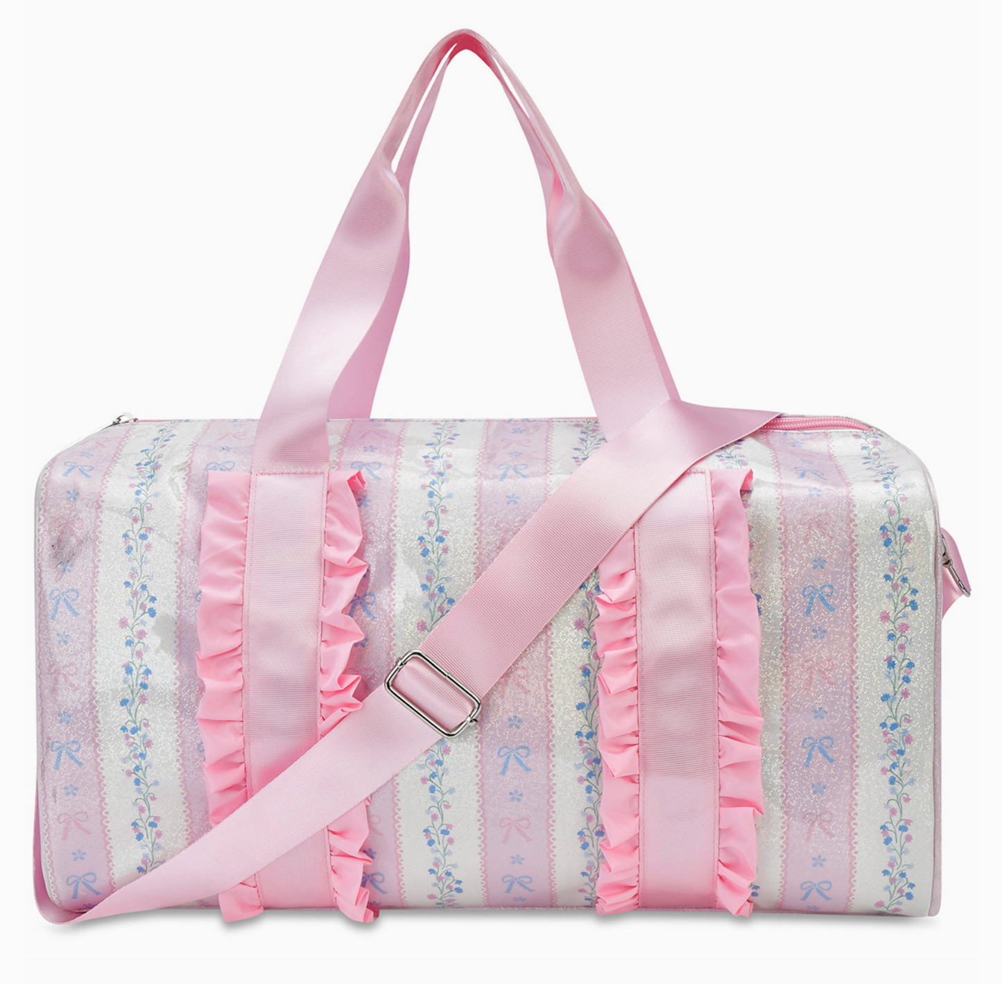 Floral Stripes Duffle Bag - Magpies Paducah