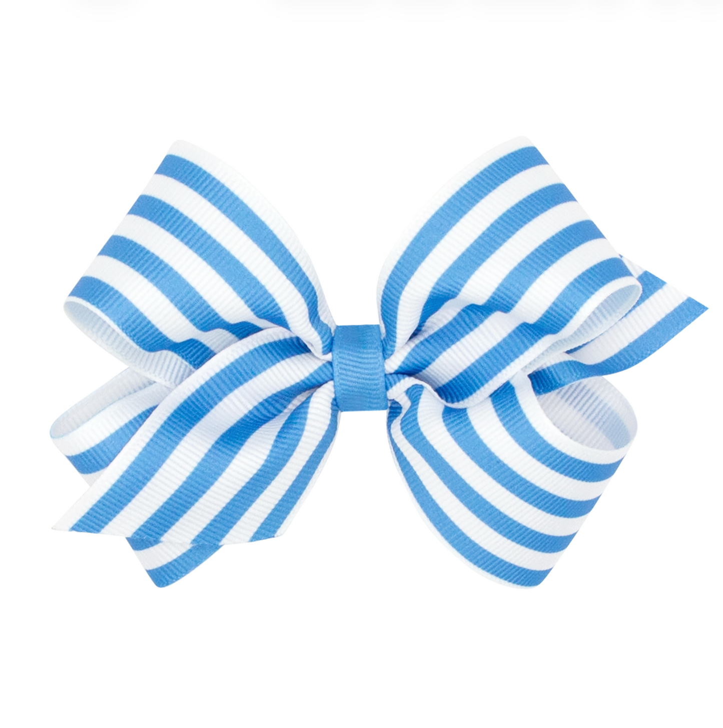 Medium Stripe Print Bow, Copen - Magpies Paducah