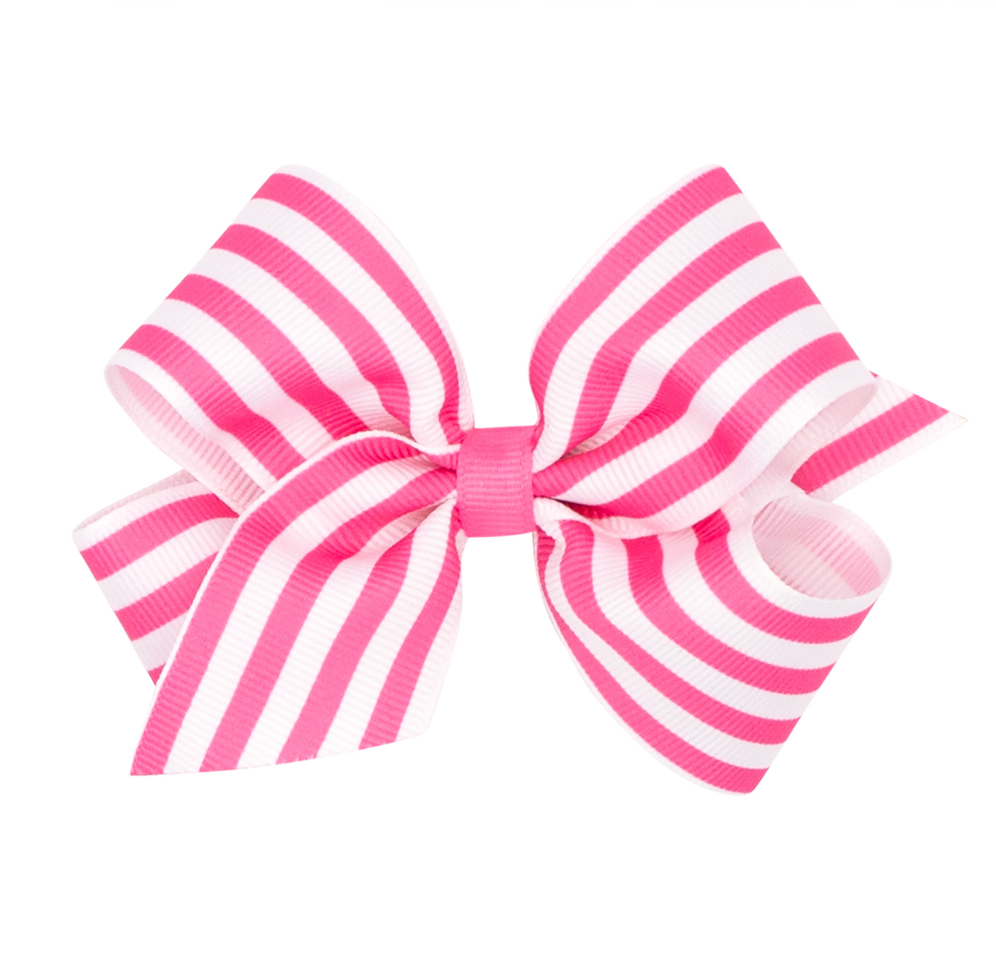 Medium Stripe Print Bow, Hot Pink - Magpies Paducah