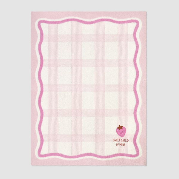 CozyChic Strawberry Stroller Blanket - Magpies Paducah
