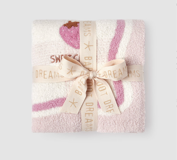 CozyChic Strawberry Stroller Blanket - Magpies Paducah