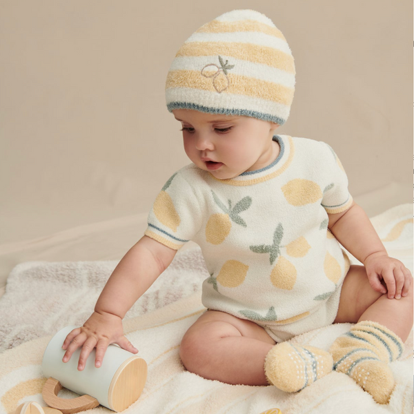Cozychic Lite Baby Stripe Sock Set, Canary - Magpies Paducah