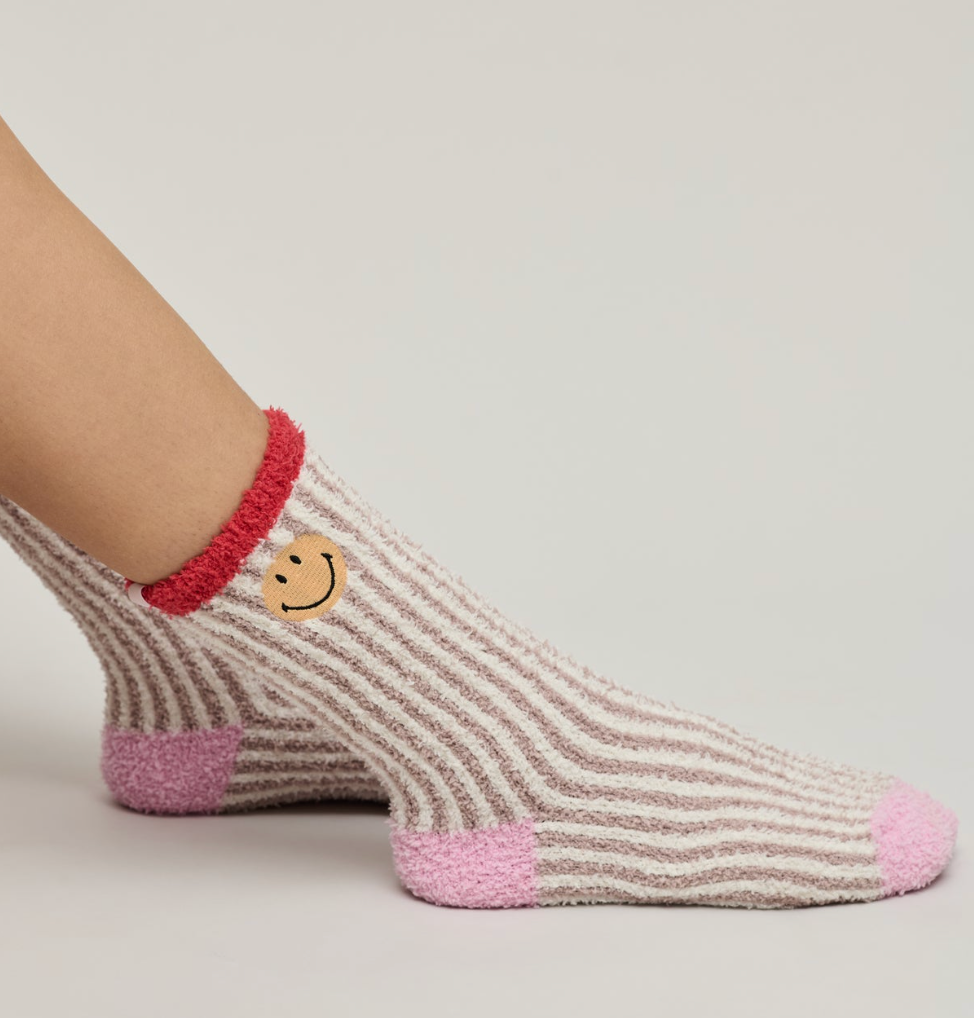 CozyChic® Smiley® Ribbed Sock Set - Magpies Paducah