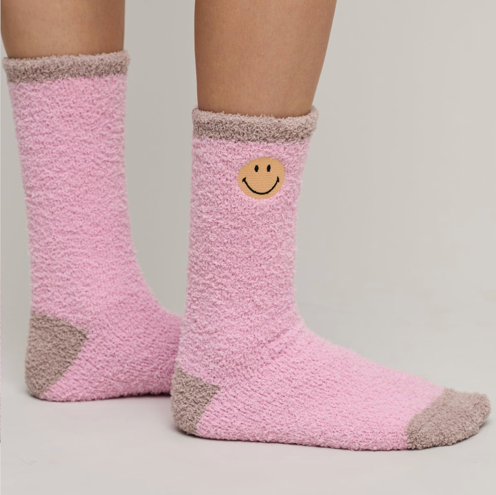 CozyChic® Smiley® Ribbed Sock Set - Magpies Paducah