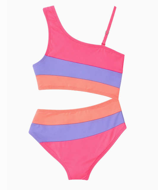 Vivi Cutout Multicolor One Piece - Magpies Paducah