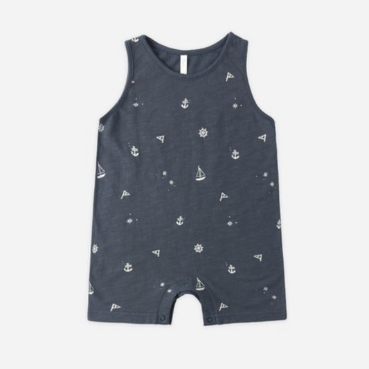 Sleeveless One Piece, Maritime - Magpies Paducah