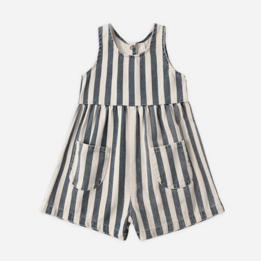 Dani Romper, Navy Stripe - Magpies Paducah
