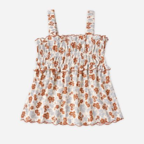 Smocked Tank, Americana Floral - Magpies Paducah