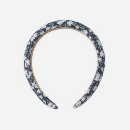 Padded Headband, Navy Floral - Magpies Paducah