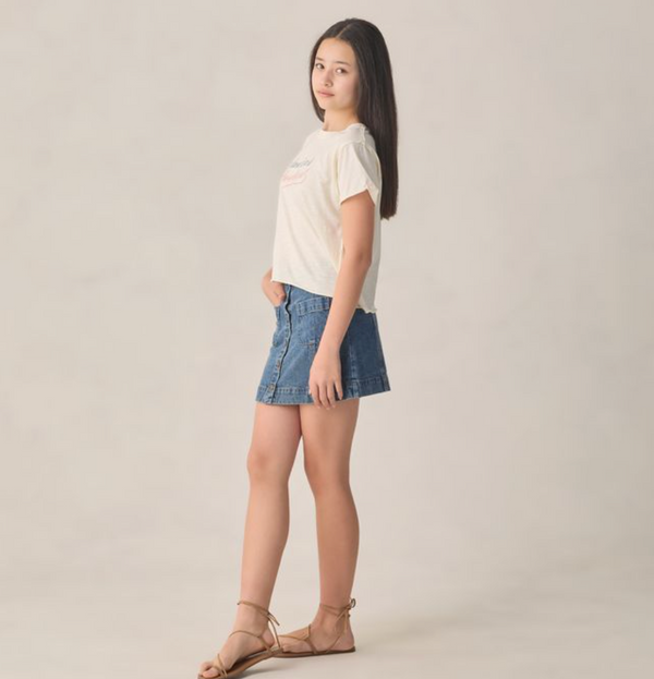 Teen Denver Mini Skirt, Navy - Magpies Paducah
