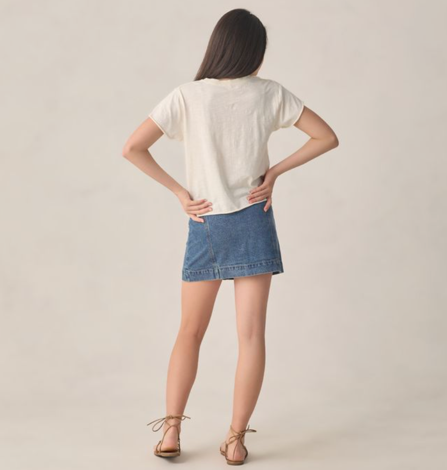 Teen Denver Mini Skirt, Navy - Magpies Paducah