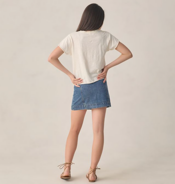 Teen Denver Mini Skirt, Navy - Magpies Paducah