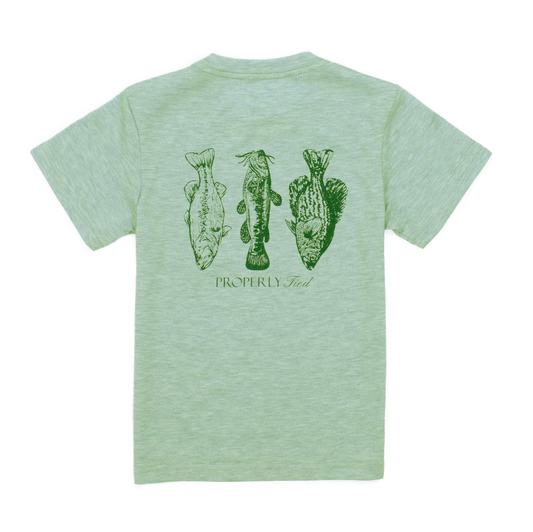 Portland Pocket Tee, Sage Fishermans Paradise - Magpies Paducah