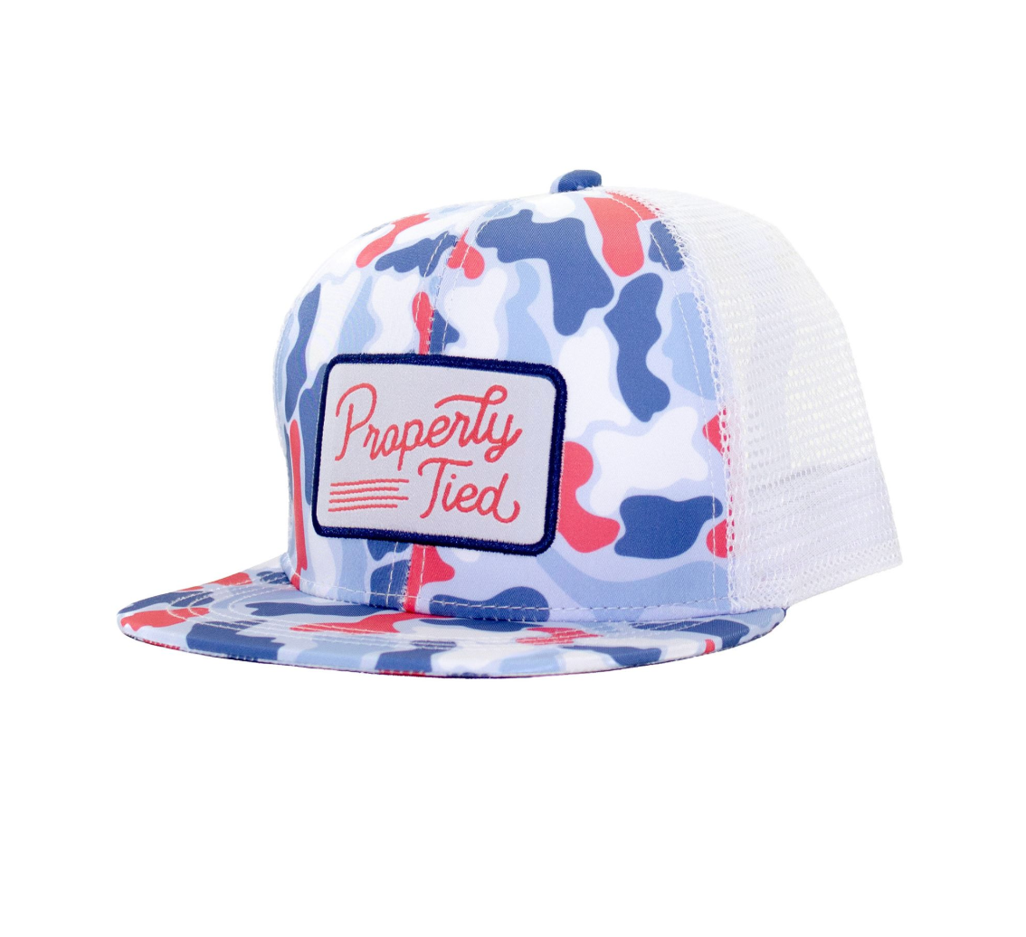 Sportsman Trucker Hat, Americana Camo - Magpies Paducah