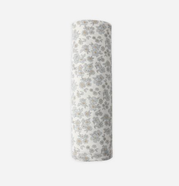 Bamboo Swaddle, Blue Floral - Magpies Paducah